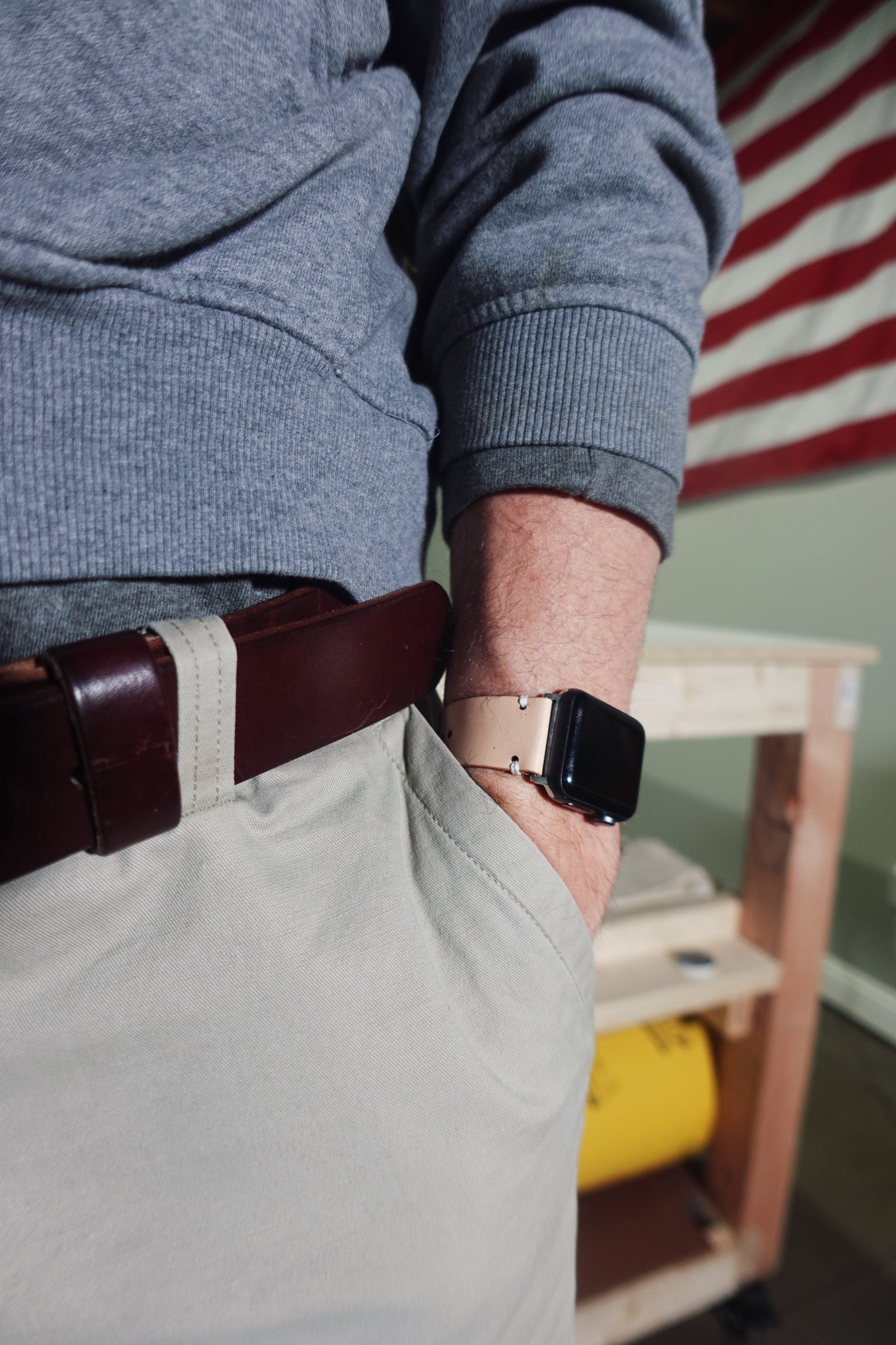 KAKAVY Full-Grain Leather Watch Strap detail image 9