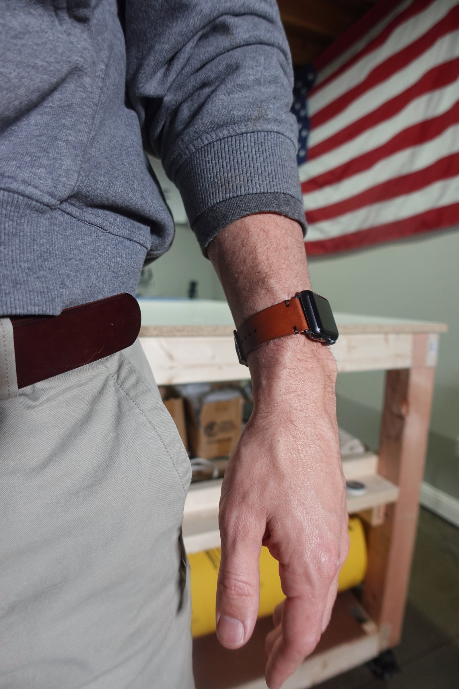 KAKAVY Full-Grain Leather Watch Strap detail image 7
