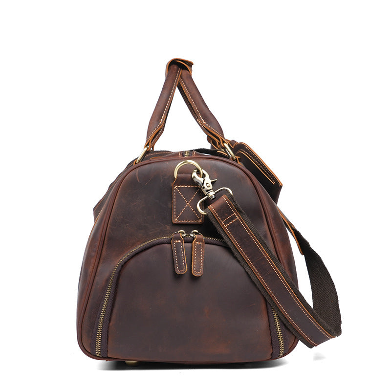 Side profile with carry handles and detachable shoulder strap