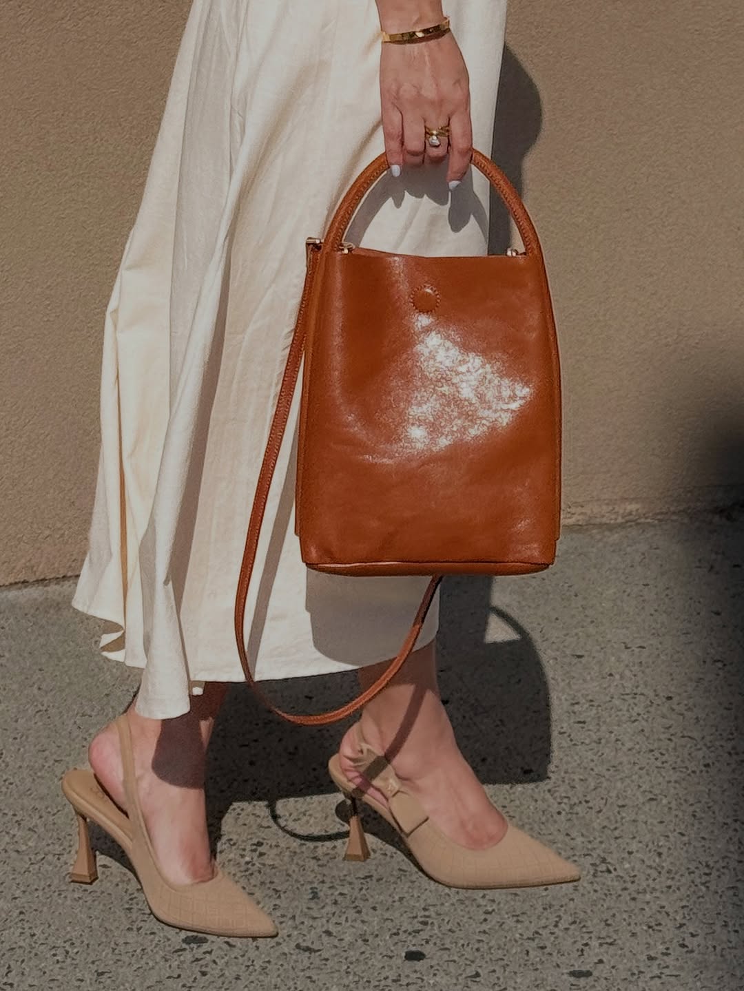 Handcrafted Full-Grain Leather Bucket Bag