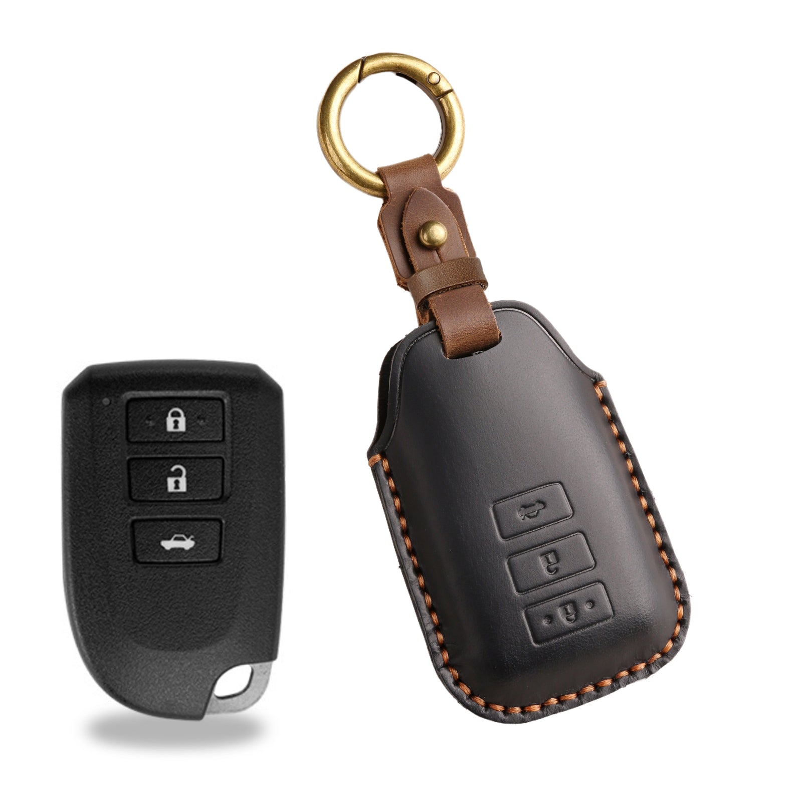 KAKAVY Top Grain Leather Toyota key Case detail image 17