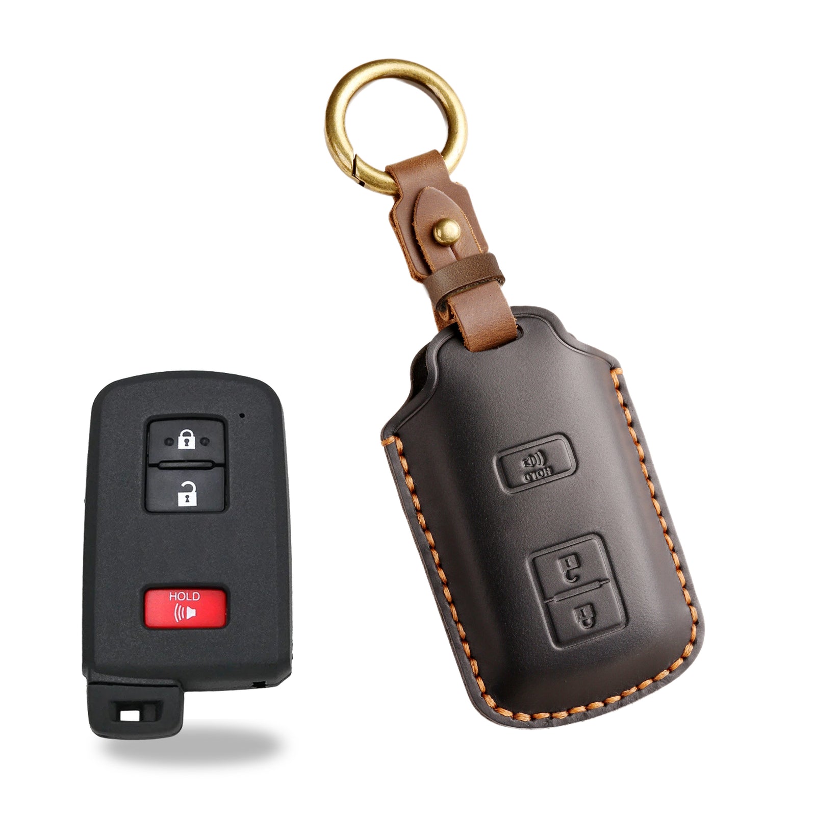 KAKAVY Top Grain Leather Toyota key Case detail image 19