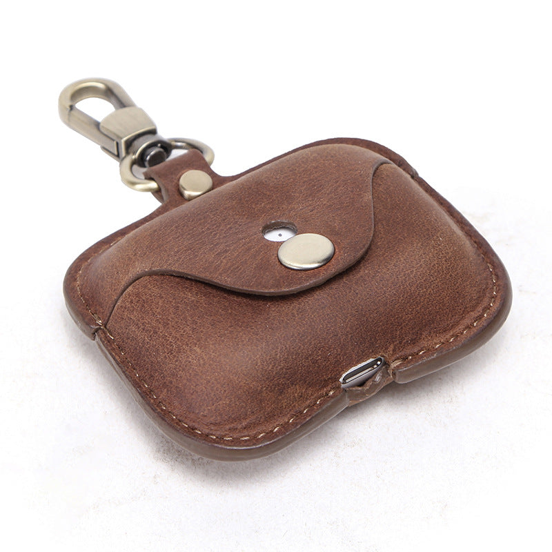 KAKAVY Genuine Leather AirPods Pro Case leather AirPods case detail photo 12