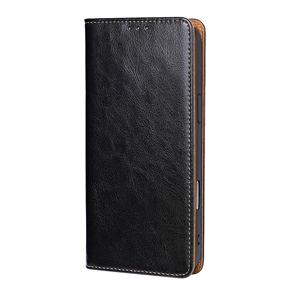 KAKAVY Genuine Full-Grain Cowhide Leather Wallet Phone Case detail image 7
