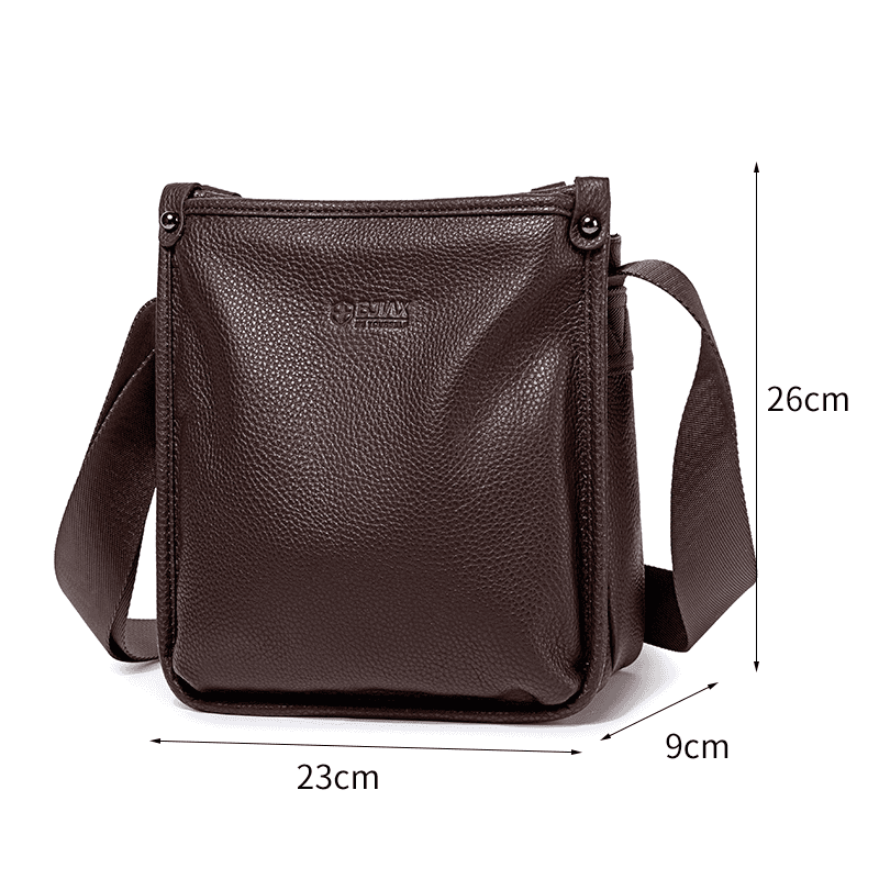 Bolso mensajero de cuero de primera calidad